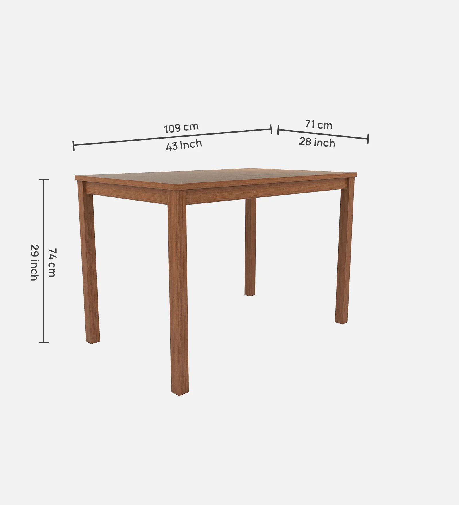 Nippon 4 Seater Dining Set in Antique Oak Finish - product media