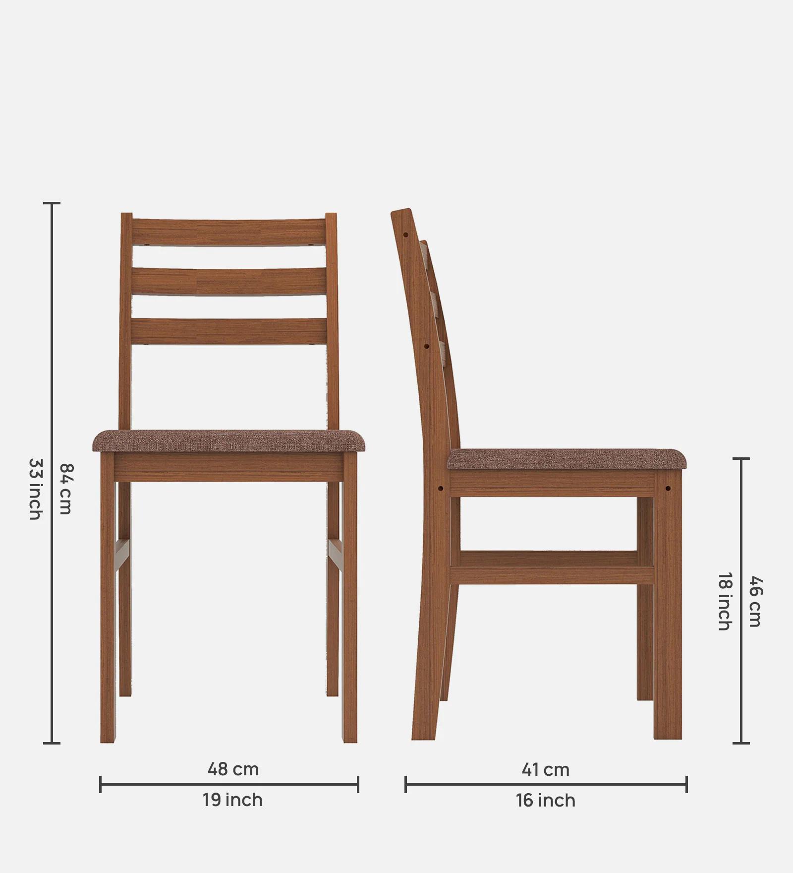 Nippon 4 Seater Dining Set in Antique Oak Finish - product media